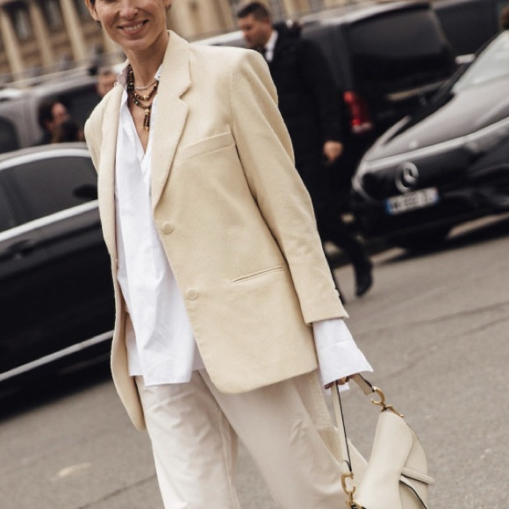 White Long Sleeve Button Down Nwot - image 5